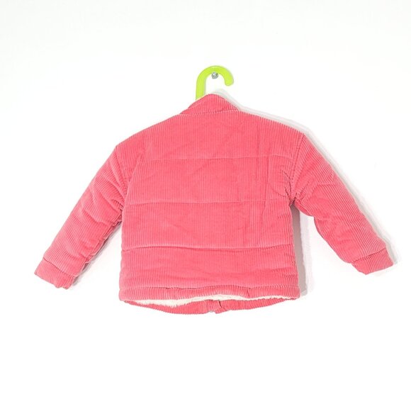 7 For All Mankind Girls Pink 100% Cotton Toddler Corduroy Look Jacket 24M - Picture 3 of 14